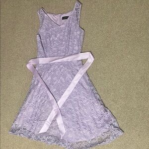 Elegant Lavender Lace Dress